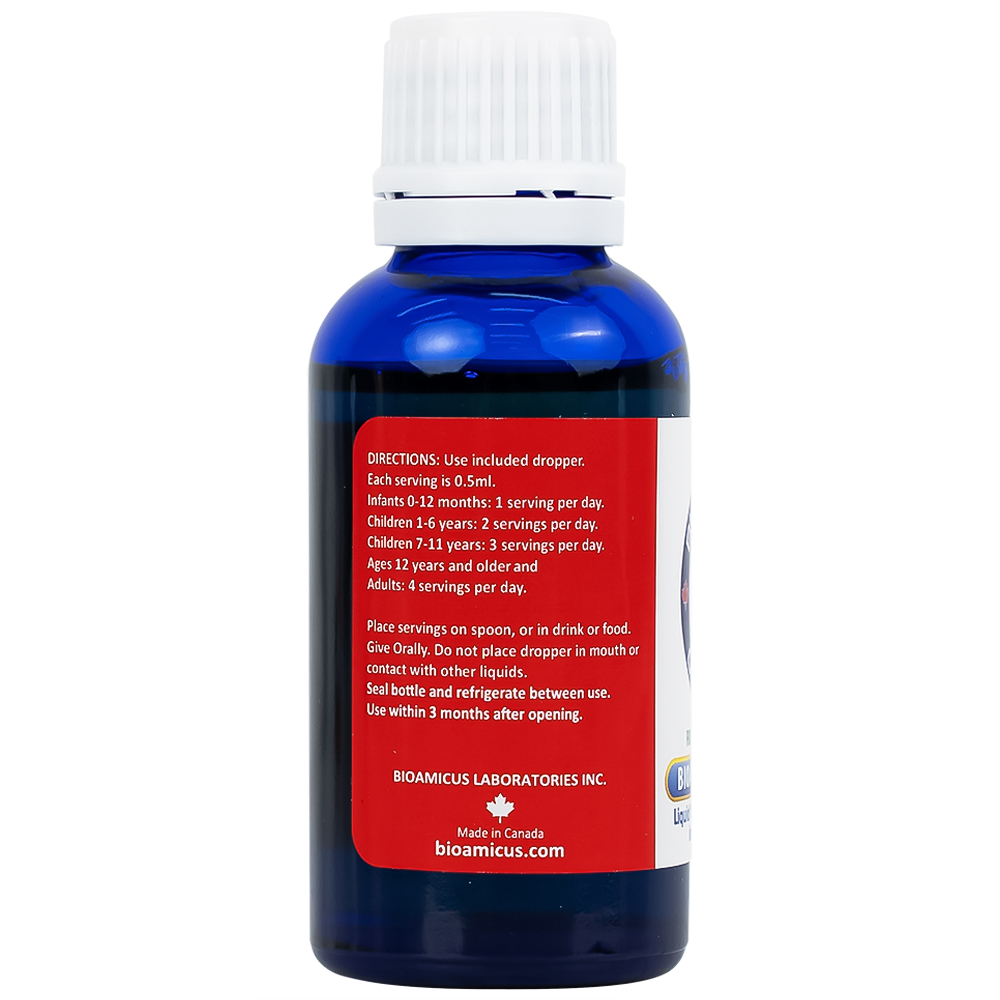Dung dịch uống hỗ trợ bổ não Bioamicus Omega-3 (30ml)