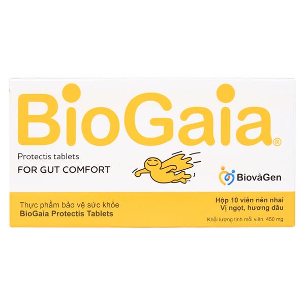 Viên bổ sung lợi khuẩn cho đường tiêu hóa BioGaia Protectis Tablets (10 viên)
