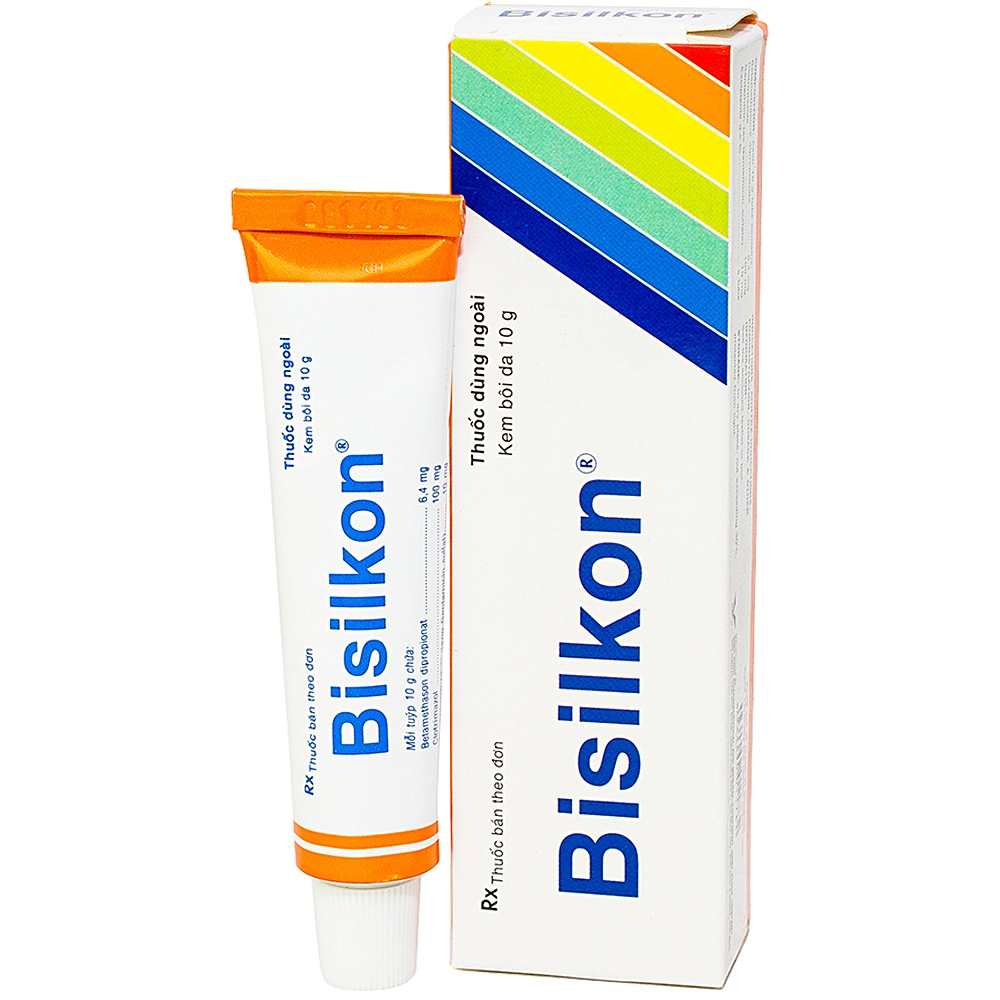 Kem bôi da Bisilkon Bidiphar điều trị các bệnh lý da, nhiễm trùng do vi khuẩn (10g)