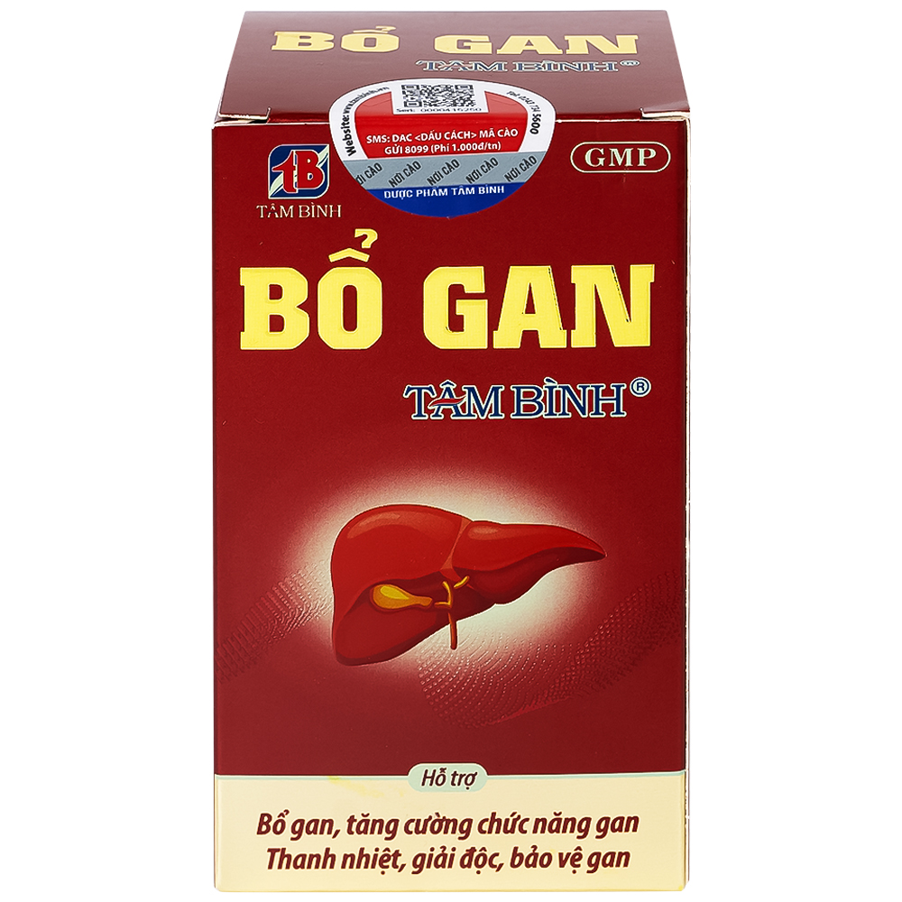 Viên tăng cường chức năng gan Bổ gan Tâm Bình (60 viên)