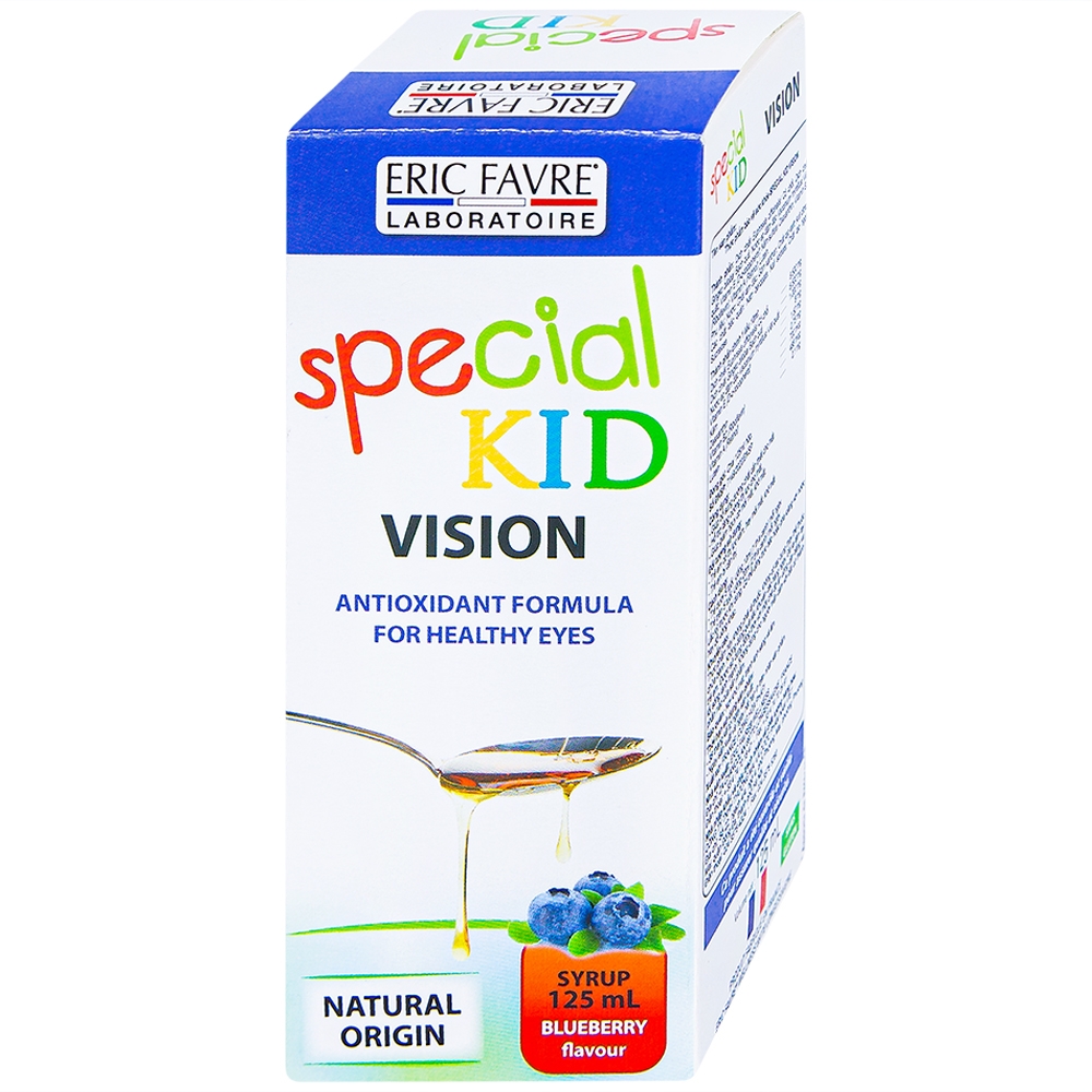 Siro giúp tăng cường thị lực cho mắt, phòng ngừa cận thị cho trẻ Special Kid Vision hương việt quất (125ml)
