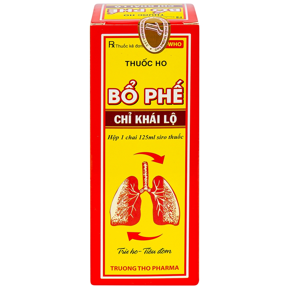 Thuốc ho Bổ Phế Chỉ Khái Lộ chữa ho tiêu đờm, chuyên trị ho cảm, ho gió, ho khan (125ml)
