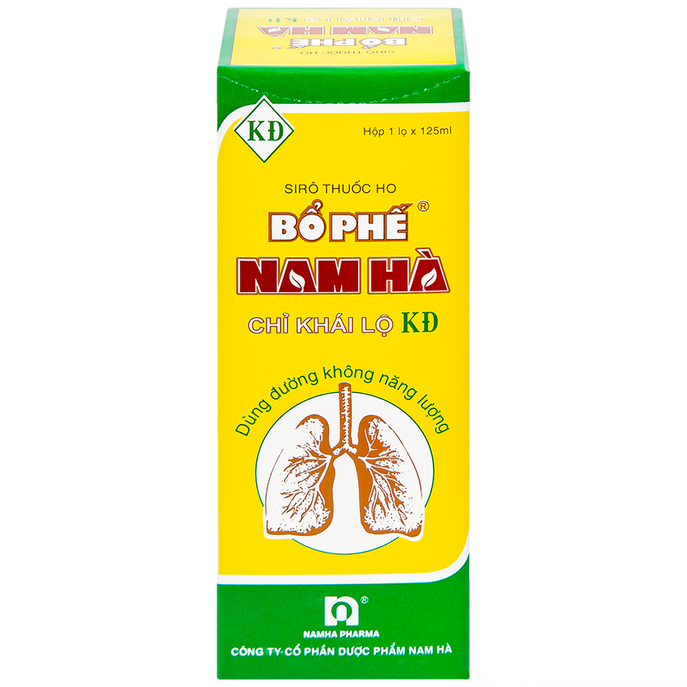Siro thuốc ho Bổ Phế Nam Hà Chỉ Khái Lộ KĐ chuyên trị ho do cảm mạo, ho gió, ho khan, ho có đờm (125ml)