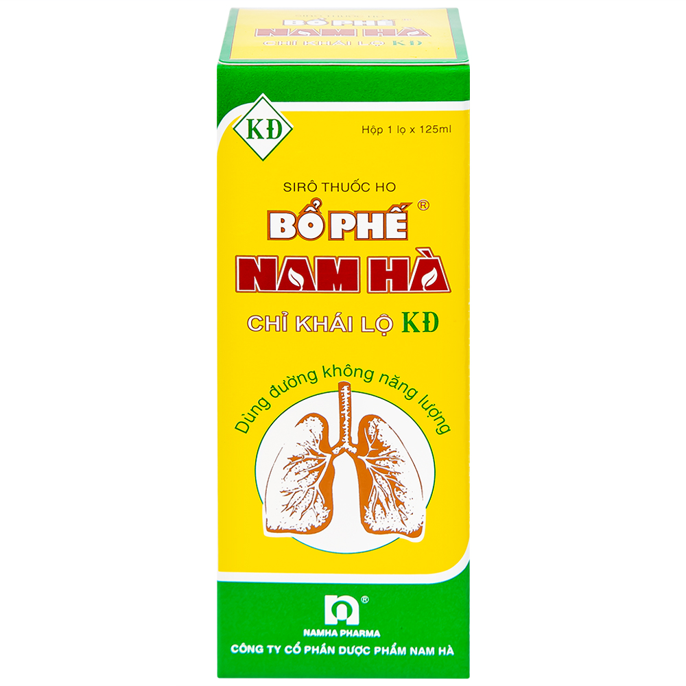 Siro thuốc ho Bổ Phế Nam Hà Chỉ Khái Lộ KĐ chuyên trị ho do cảm mạo, ho gió, ho khan, ho có đờm (125ml)