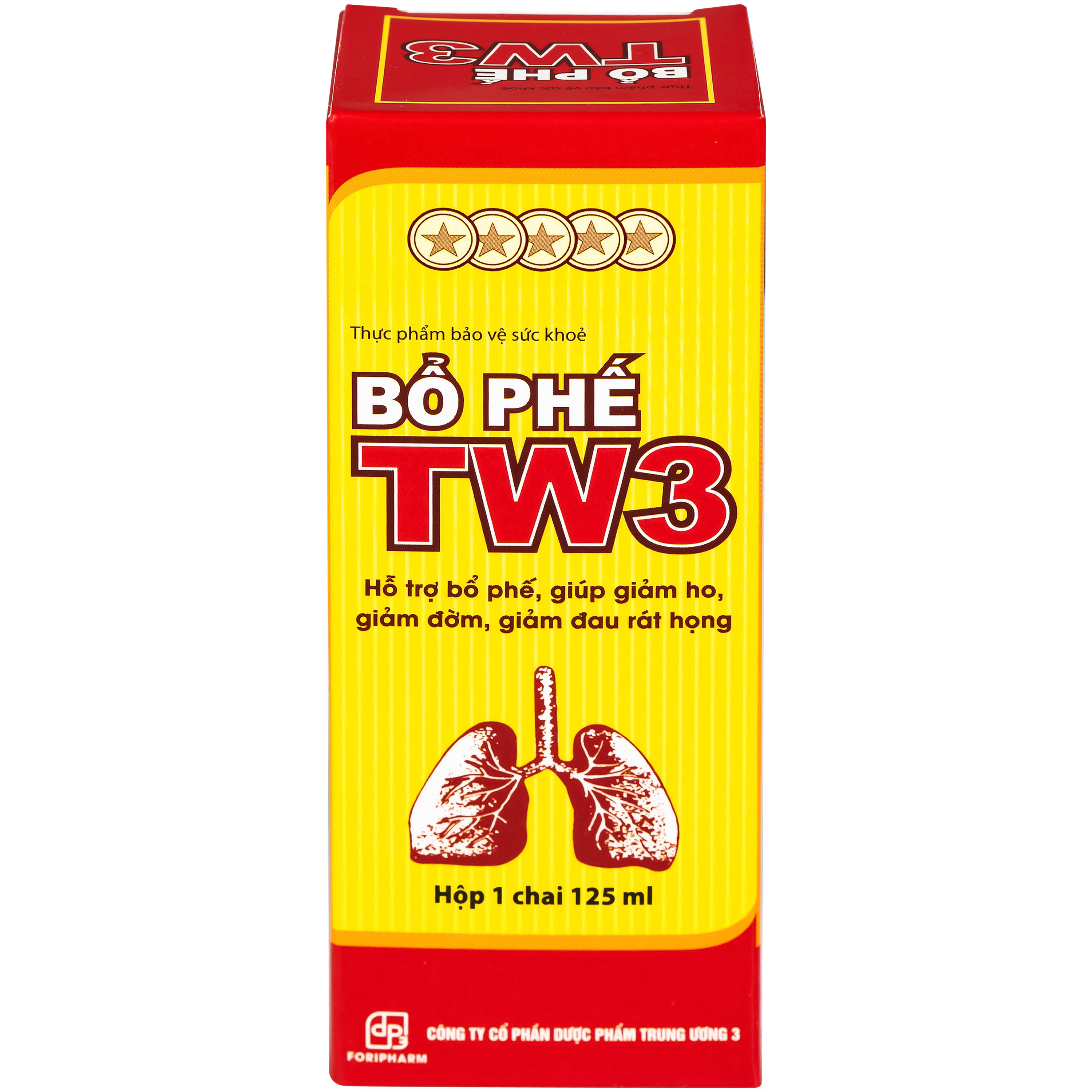 Siro Bổ Phế giảm ho rát họng TW3 (125ml)