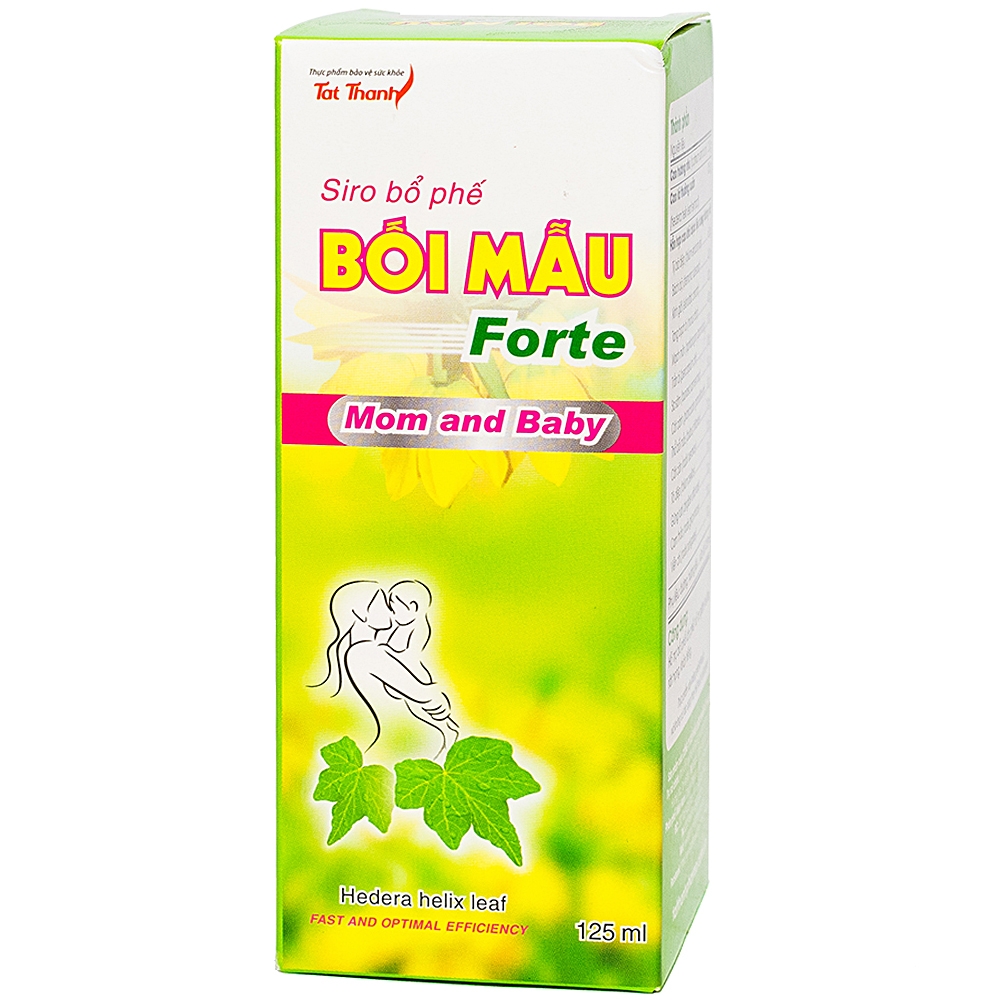 Siro hỗ trợ giảm ho, bổ phế Bối Mẫu Forte Mom And Baby (125ml)