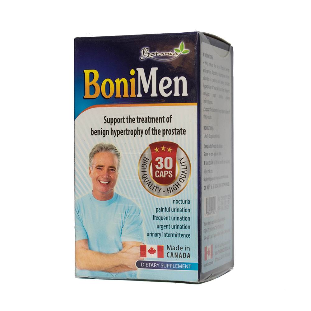 Viên uống hỗ trợ điều trị bệnh phì đại tuyến tiền liệt BoniMen Botania (30 viên)