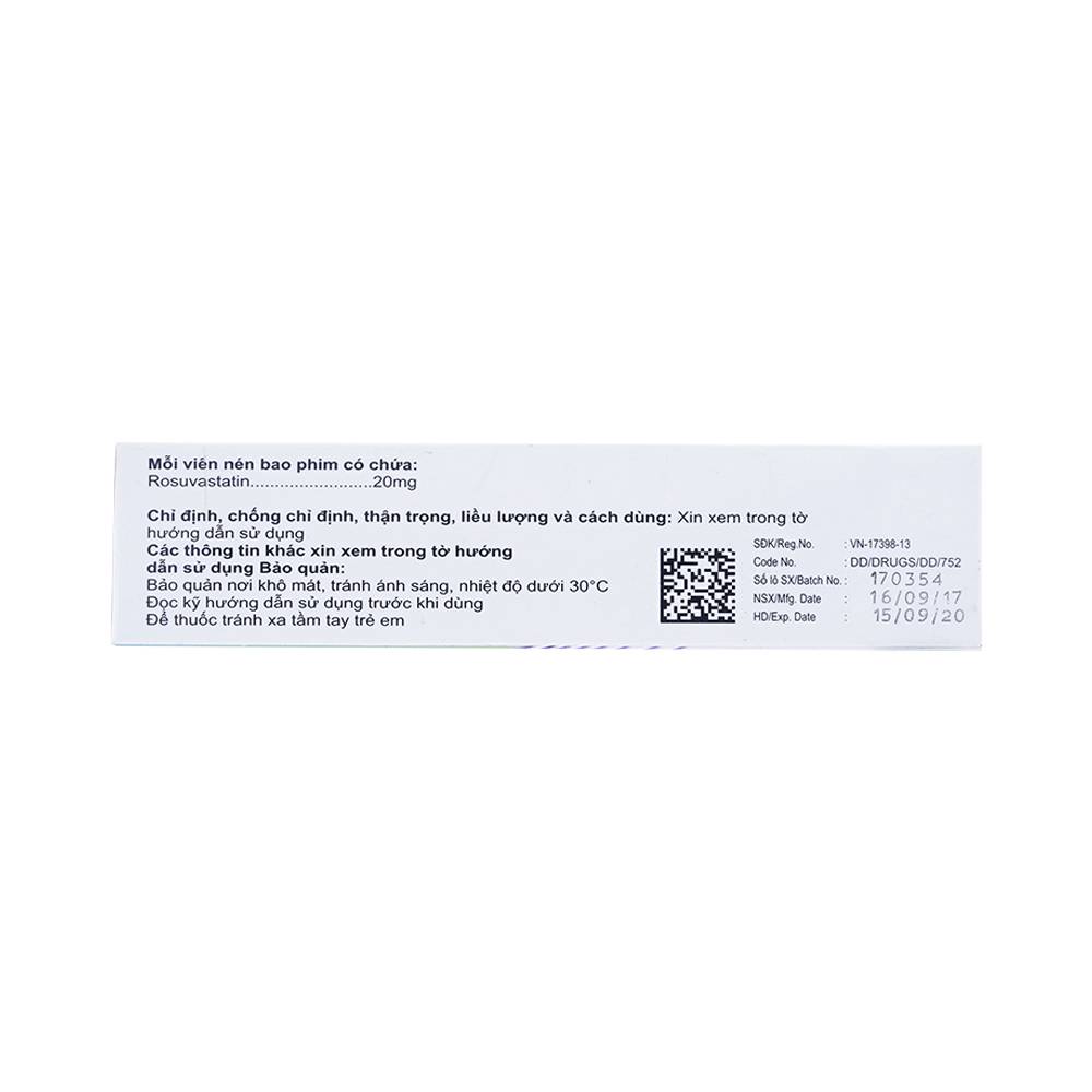 Thuốc Bonzacim 20 Celogen Pharma giảm cholesterol toàn phần (3 vỉ x 10 viên)