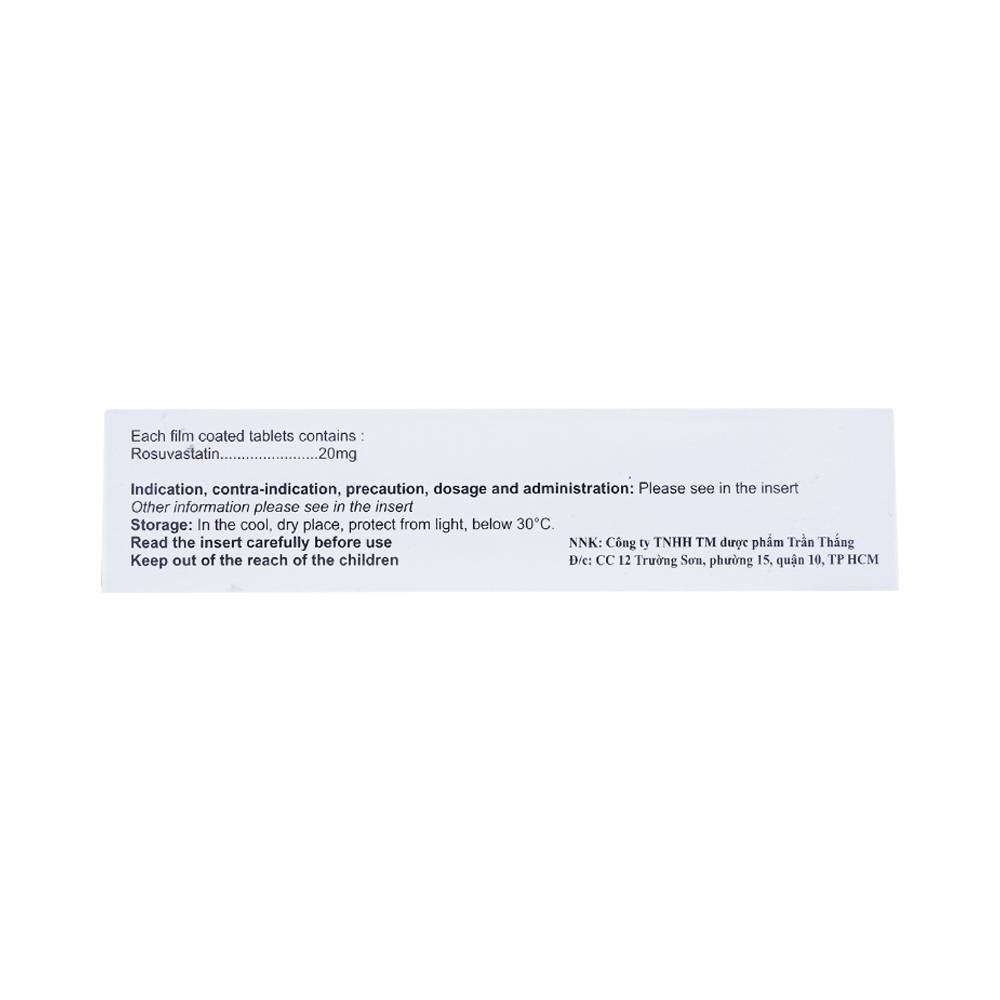 Thuốc Bonzacim 20 Celogen Pharma giảm cholesterol toàn phần (3 vỉ x 10 viên)