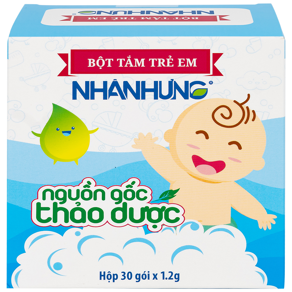 Bột Pha Nước Tắm Cho Trẻ Em Nhân Hưng (30 gói)