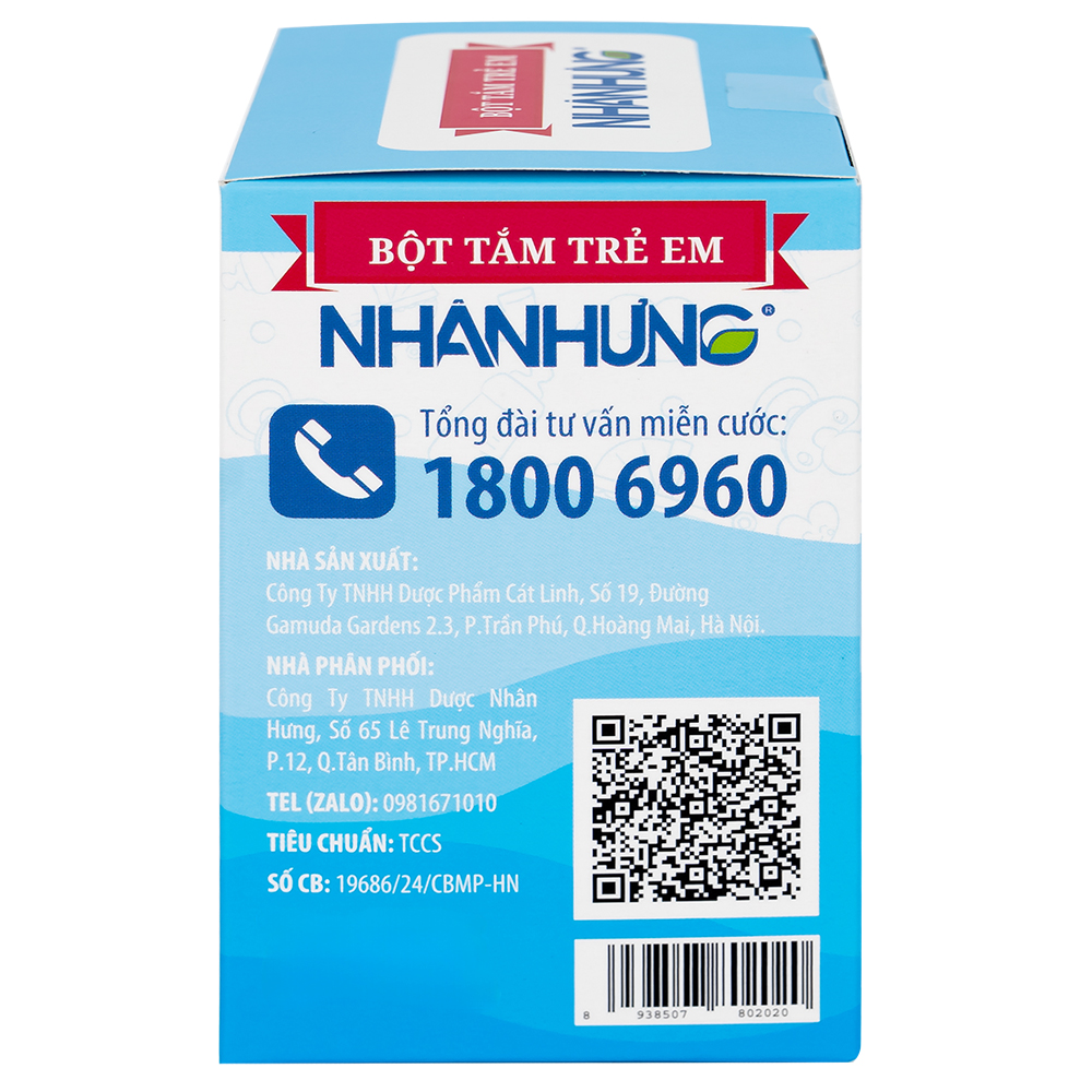 Bột Pha Nước Tắm Cho Trẻ Em Nhân Hưng (30 gói)