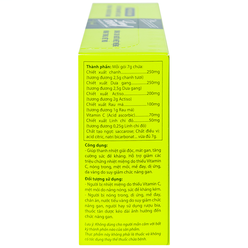Bột sủi hương dưa gang hỗ trợ giải độc mát gan Livecool (10 gói x 7g)
