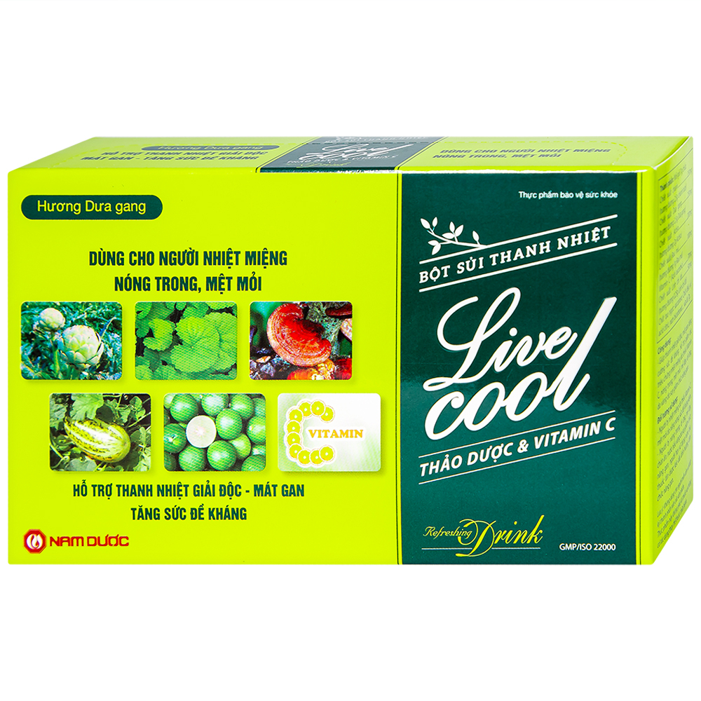 Bột sủi hương dưa gang hỗ trợ giải độc mát gan Livecool (10 gói x 7g)