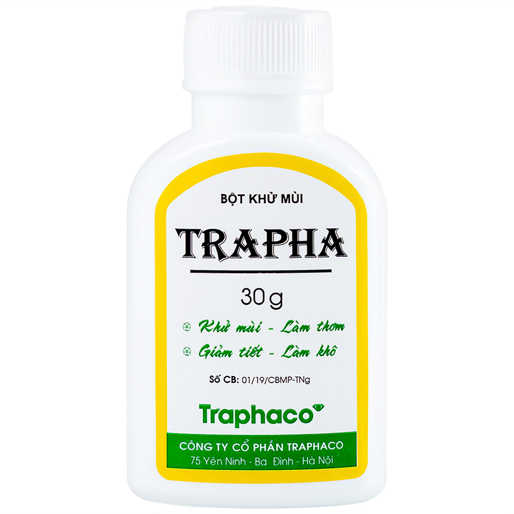 Bột Trapha khử mùi hôi chân và nách (30g)