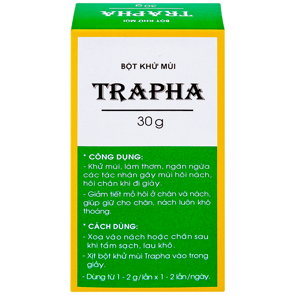 Bột Trapha khử mùi hôi chân và nách (30g)