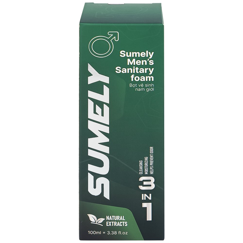 Bọt vệ sinh nam Sumely Men's Sanitary Foam làm sạch, khử và ngăn mùi, hương thơm mát (100ml)