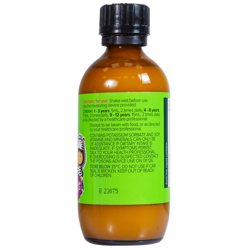 Siro hỗ trợ xương răng phát triển chắc khỏe cho bé Kids Liquid Calcium with Magnesium And Zinc (200ml)