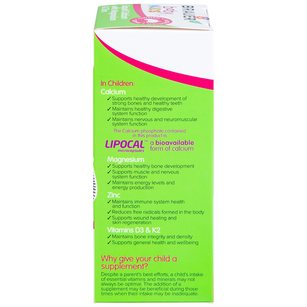 Siro hỗ trợ xương răng phát triển chắc khỏe cho bé Kids Liquid Calcium with Magnesium And Zinc (200ml)