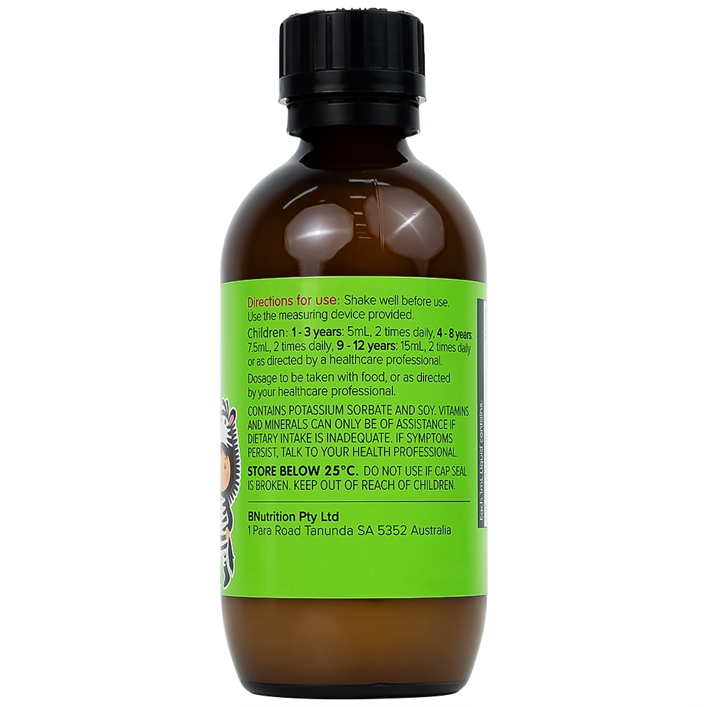 Siro hỗ trợ xương răng phát triển chắc khỏe cho bé Kids Liquid Calcium with Magnesium And Zinc (200ml)