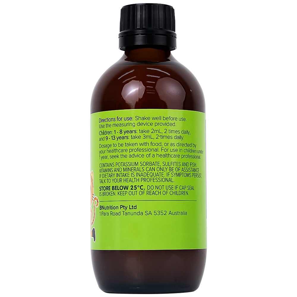Siro bổ sung kẽm tăng sức đề kháng cho trẻBrauer Baby & Kids Liquid Zinc (200ml)