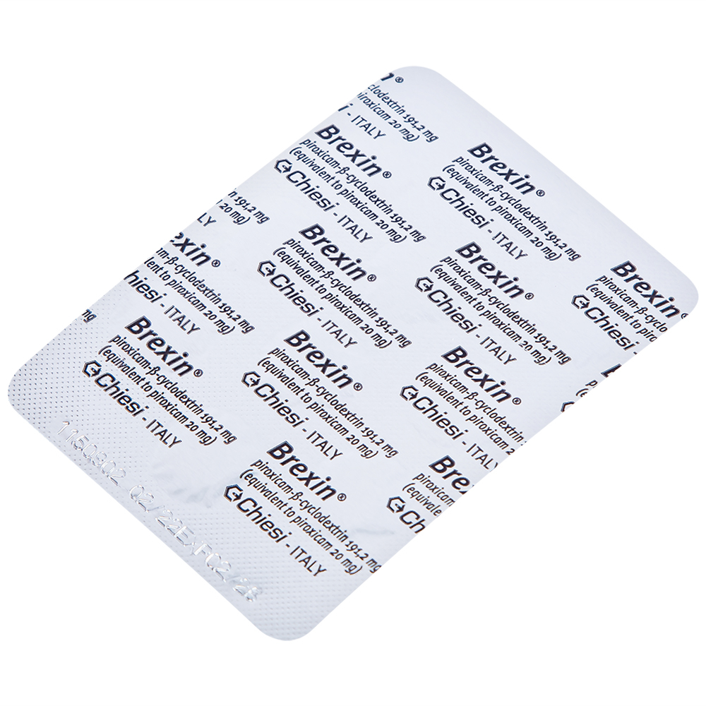 Thuốc Brexin Chiesi giảm các triệu chứng do viêm xương khớp (2 vỉ x 10 viên)