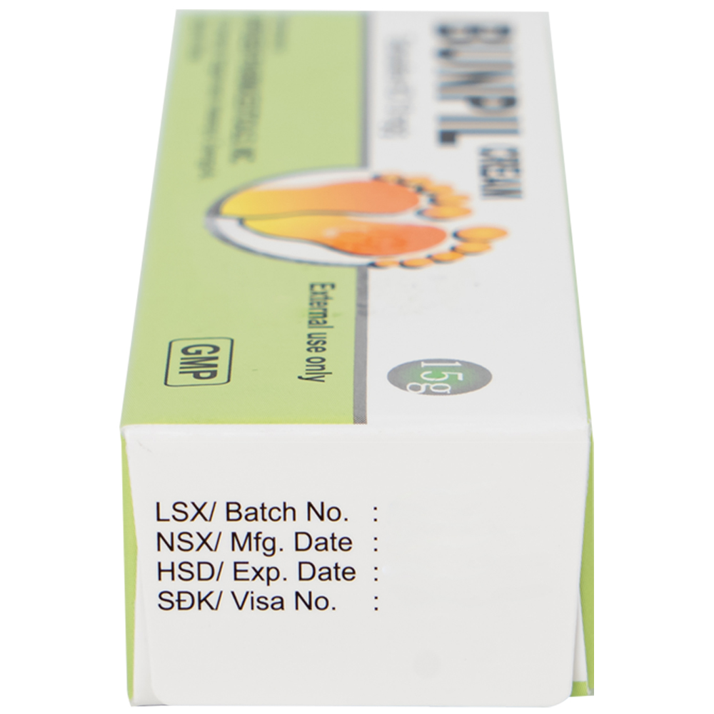 Kem bôi ngoài da Bunpil 10mg Aprogen điều trị nấm da, lang ben (15g)