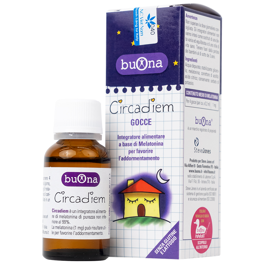 Dung dịch hỗ trợ giúp ngủ ngon Buona Circadiem (20ml)