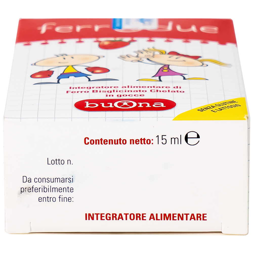Dung dịch giúp giảm nguy cơ thiếu máu do thiếu sắt Buona Ferrodue (15ml)