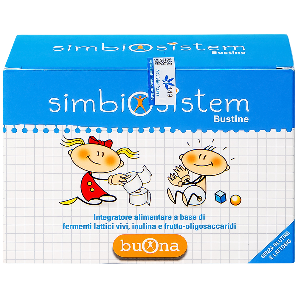Bổ sung chất xơ và lợi khuẩn Bouna Simbiosistem Bustine (20 gói)