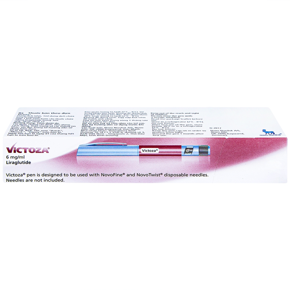 Bút tiêm Victoza 6mg/ml Novo Nordisk điều trị bệnh tiểu đường típ 2 (1 bút)