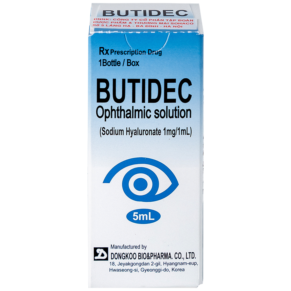 Thuốc nhỏ mắt Butidec Dongkoo giảm triệu chứng khô mắt (5ml)