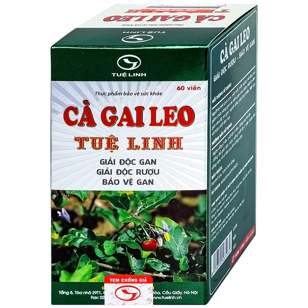 Viên tăng cường chức năng giải độc của gan Cà Gai Leo Tuệ Linh (60 viên)