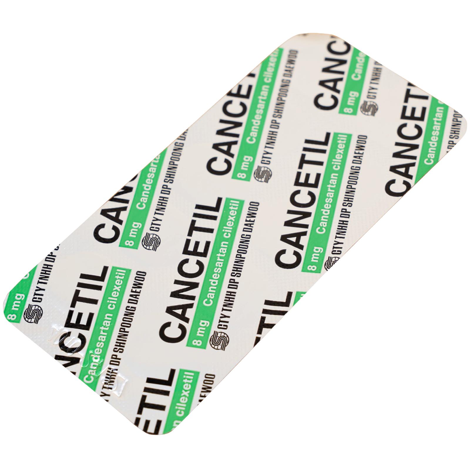Thuốc Cancetil 8mg Shinpoong Daewoo điều trị tăng huyết áp (30 viên)