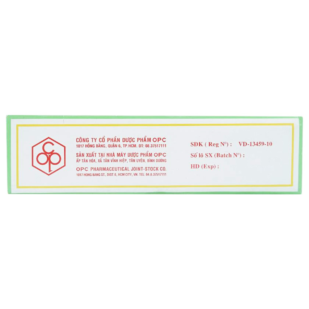 Cao Sao Vàng OPC điều trị cảm cúm, nhức đầu (12 chai x 10g)