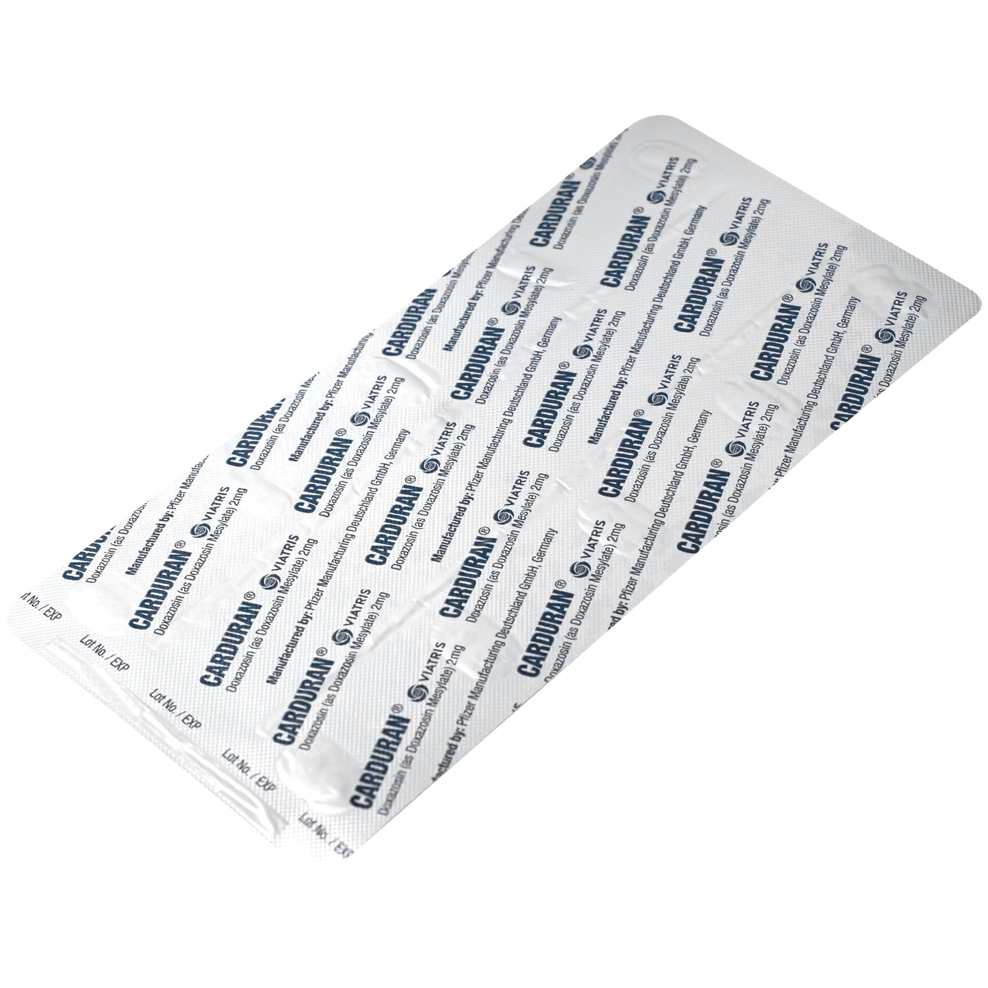 Thuốc Carduran 2mg Viatris điều trị tăng huyết áp, u xơ tiền liệt tuyến (1 vỉ x 10 viên)