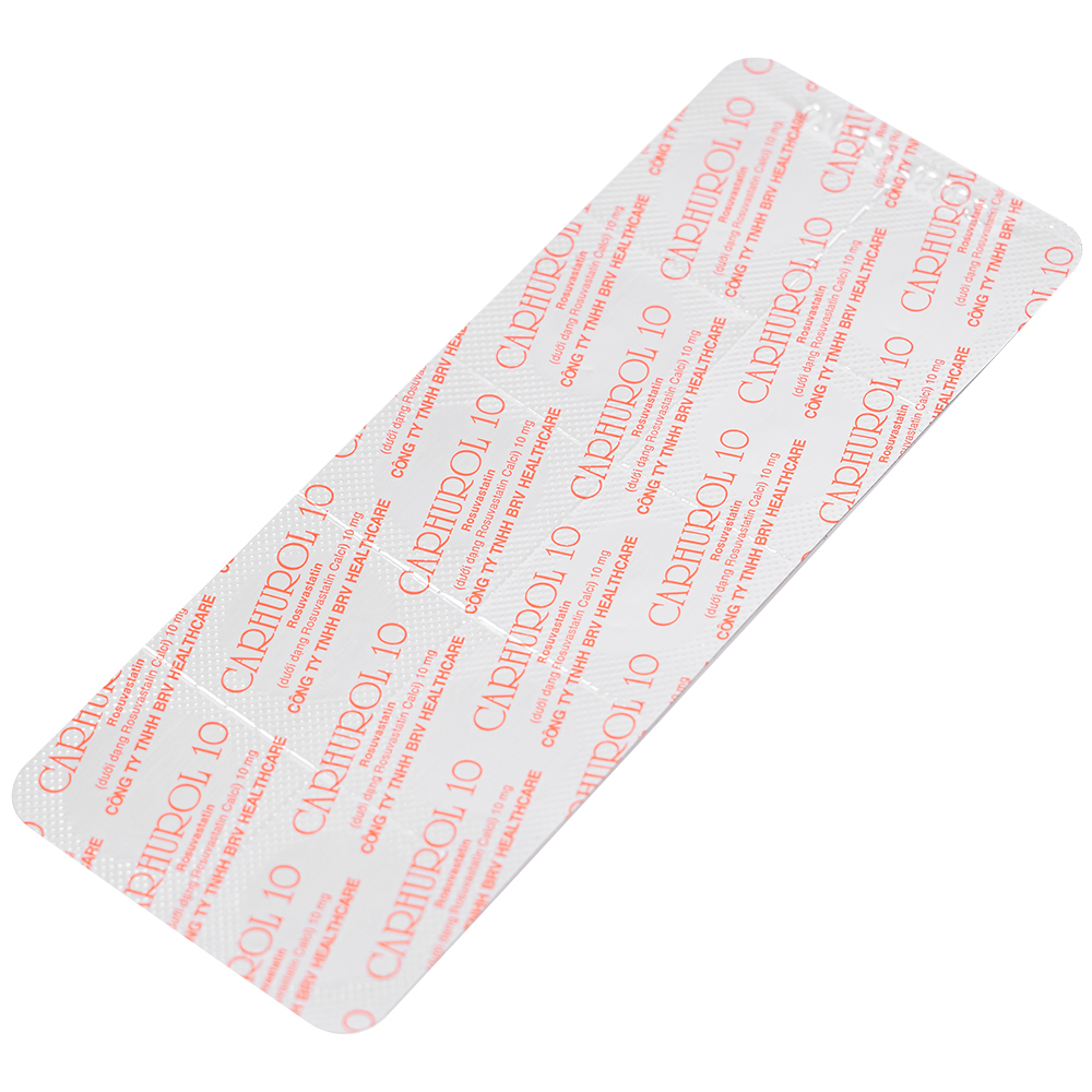 Thuốc Carhurol 10 BRV điều trị tăng cholesterol máu (3 vỉ x 10 viên)