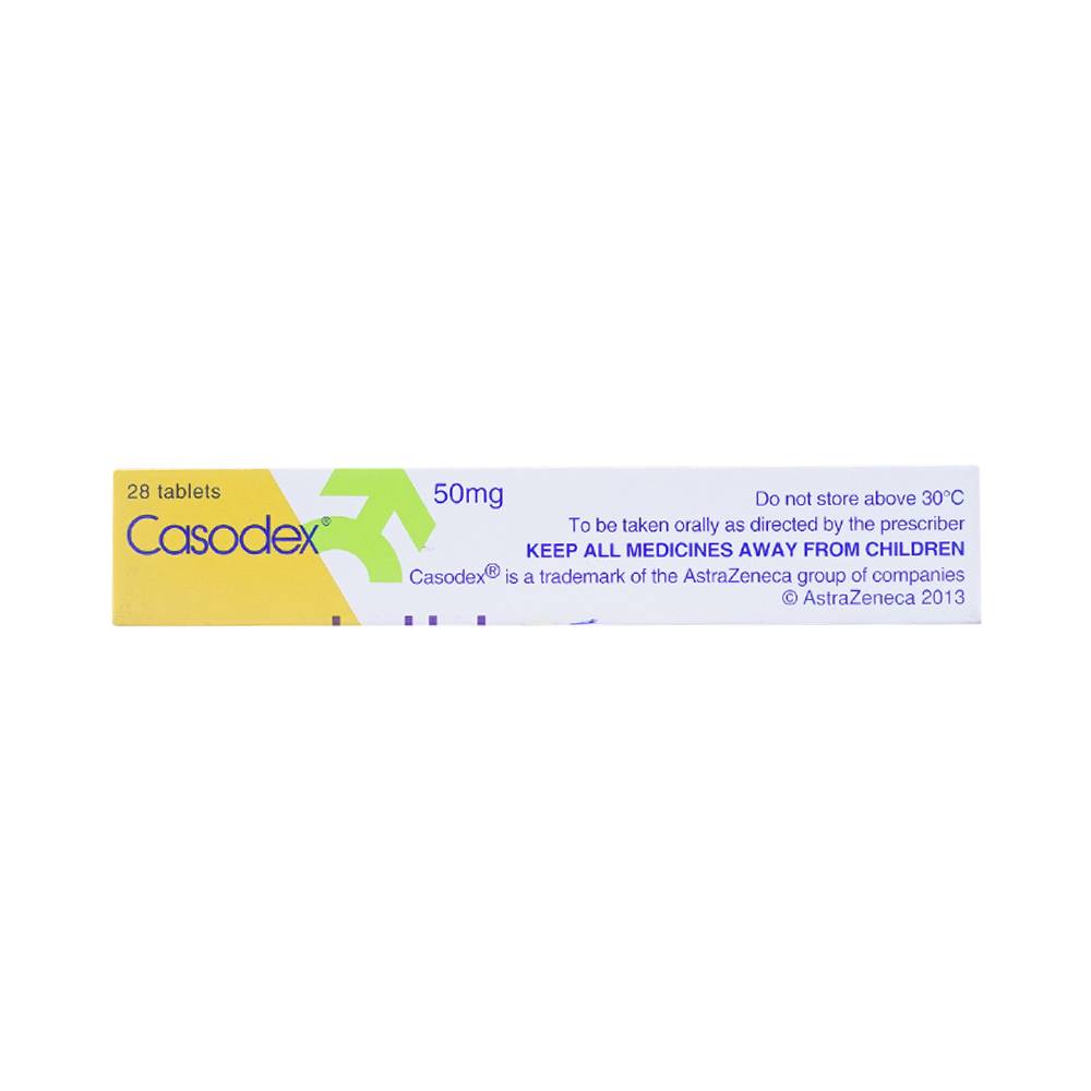 Thuốc Casodex 50mg AstraZeneca điều trị ung thư tiền liệt tuyến tiến (2 vỉ x 14 viên)
