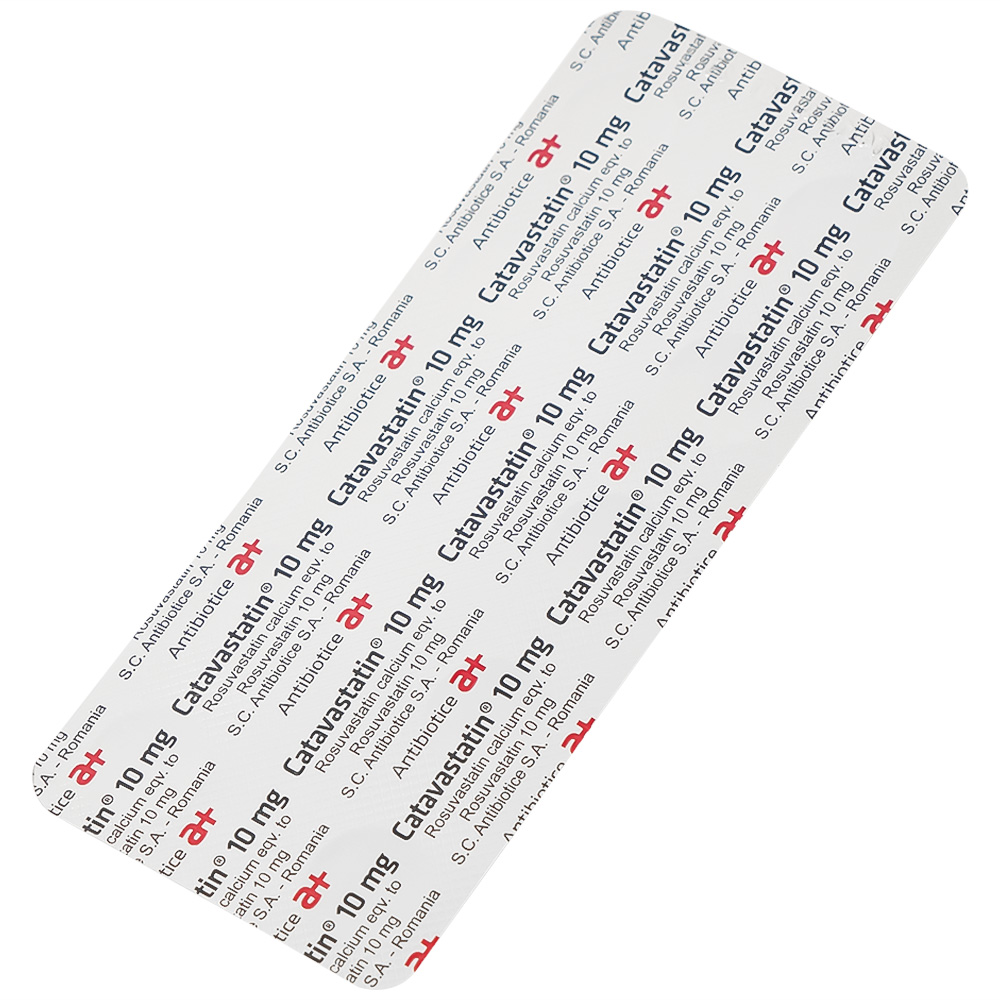 Thuốc Catavastatin 10mg S.C Antibiotice điều trị tăng cholesterol máu nguyên phát (3 vỉ x 10 viên)
