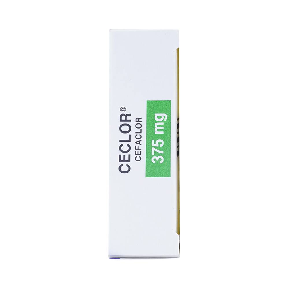 Thuốc Ceclor 375mg Menarini điều trị nhiễm khuẩn (1 vỉ x 10 viên)