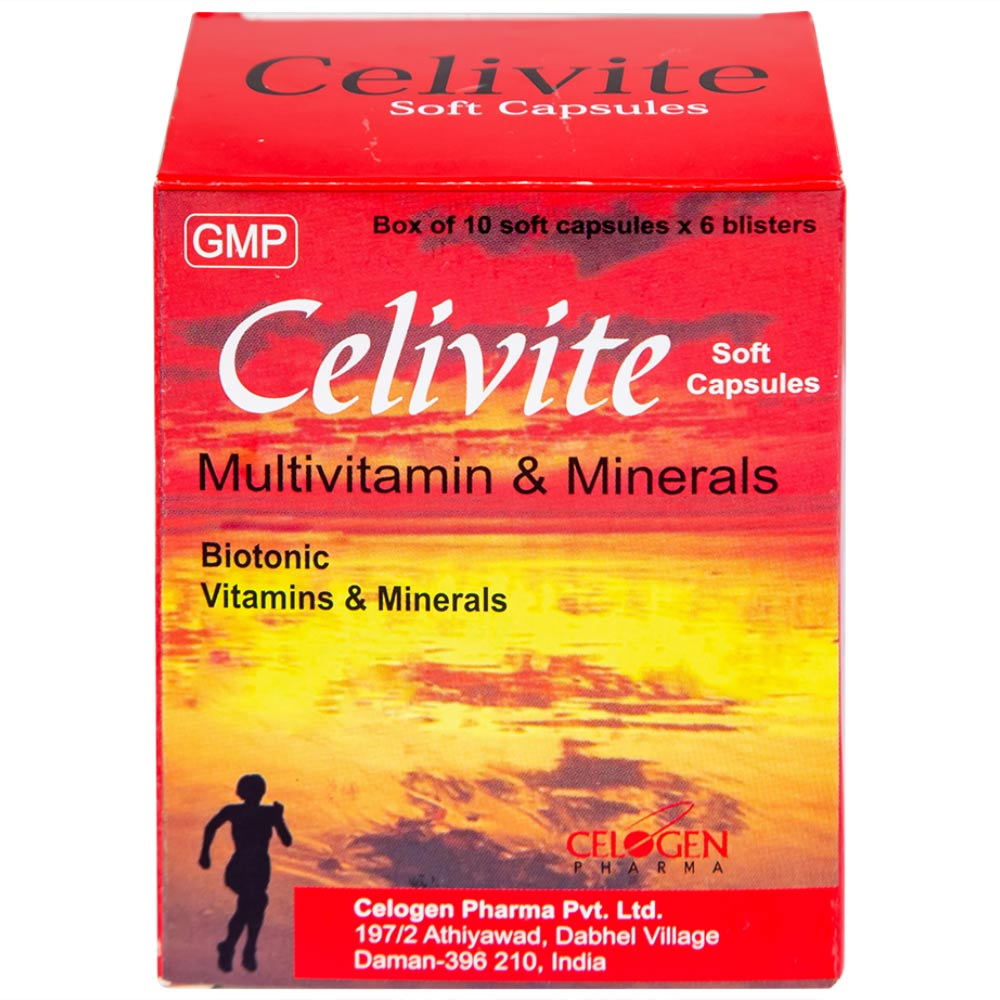 Thuốc Celivite Celogen Pharma bổ sung vitamin và khoáng chất (6 vỉ x 10 viên)