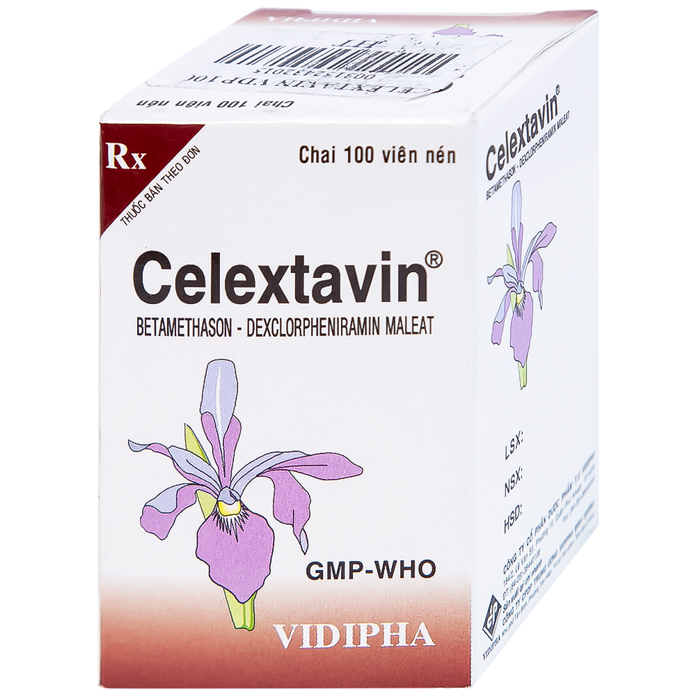 Thuốc Celextavin Vidipha điều trị dị ứng cấp tính và mãn tính (100 viên) 