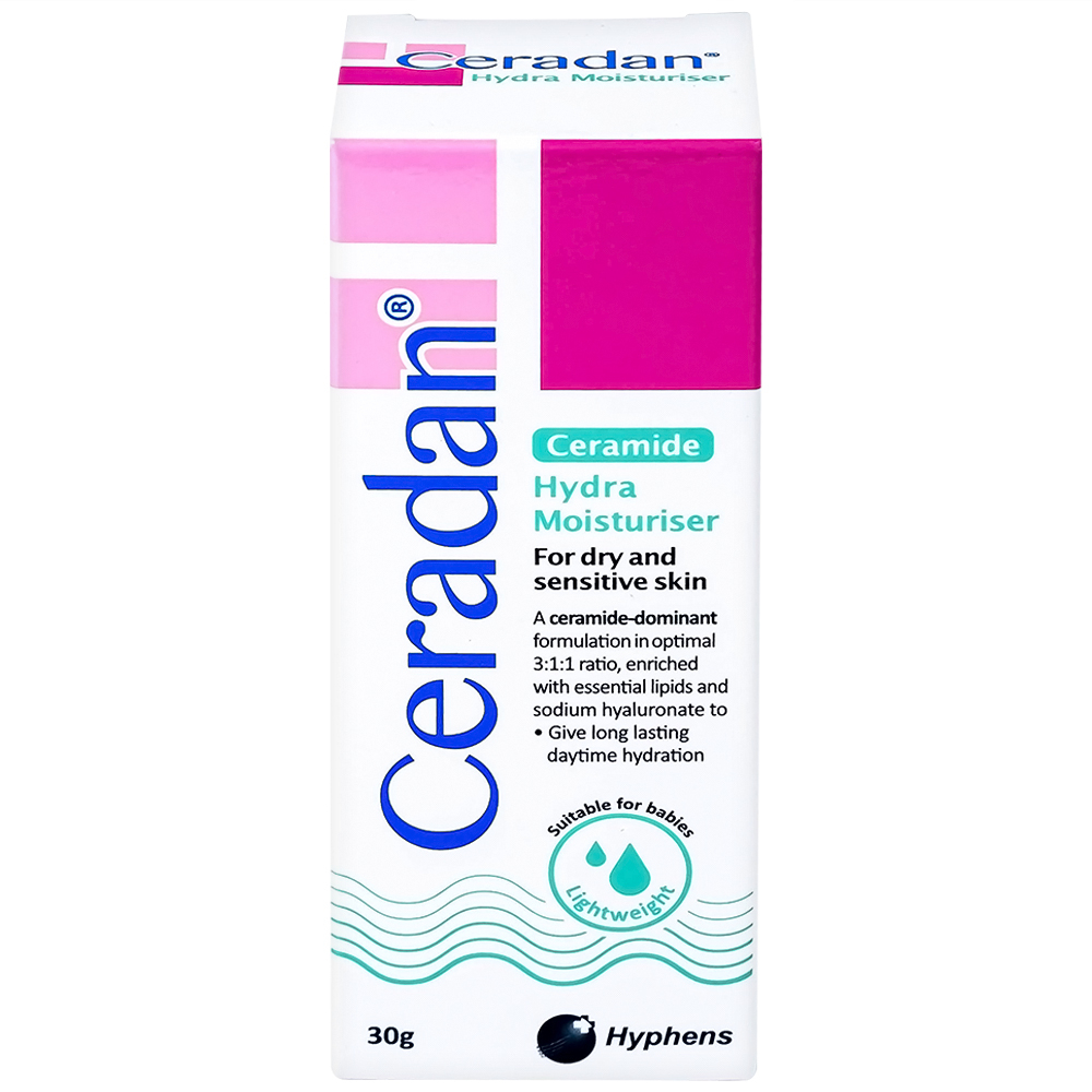 Kem dưỡng ẩm Ceradan Ceramide Hydra Moisturiser làm dịu da và phục hồi da bị kích ứng 30g