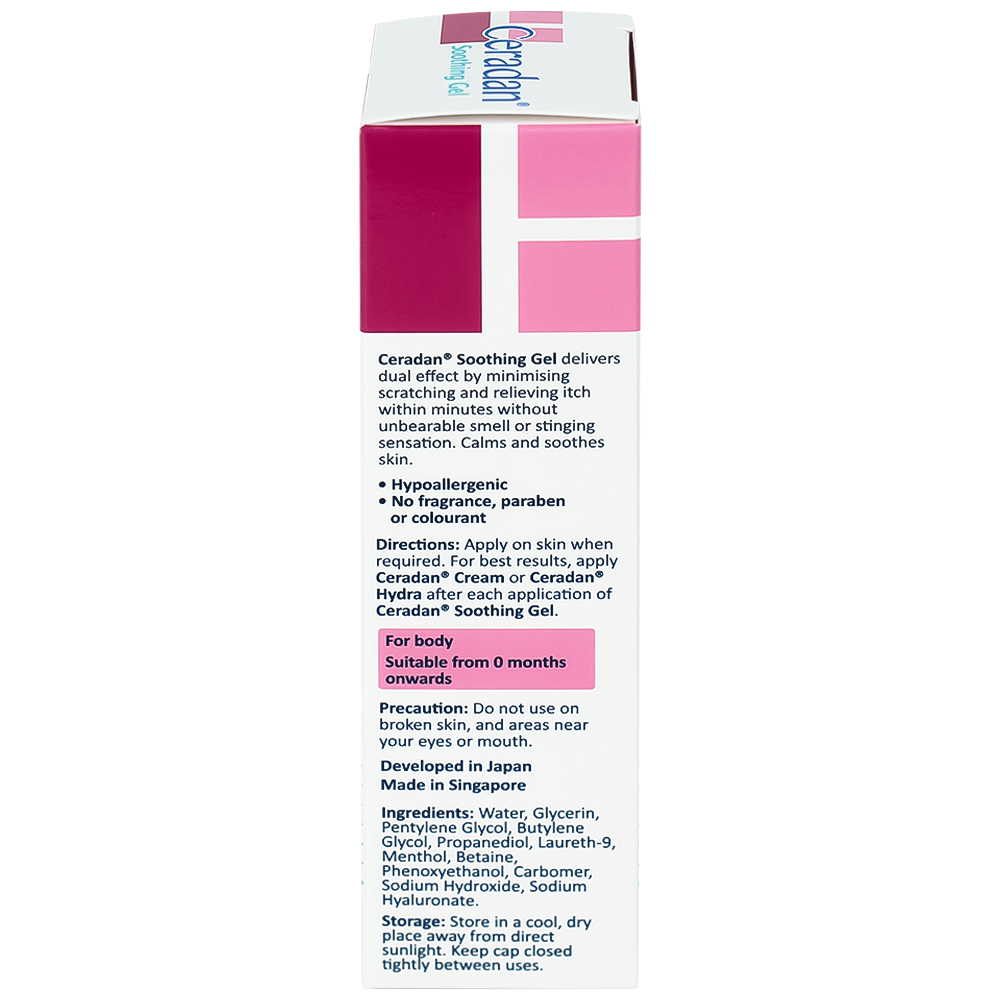 Kem dưỡng ẩm Ceradan Soothing Gel làm dịu, phục hồi da nhạy cảm 50g