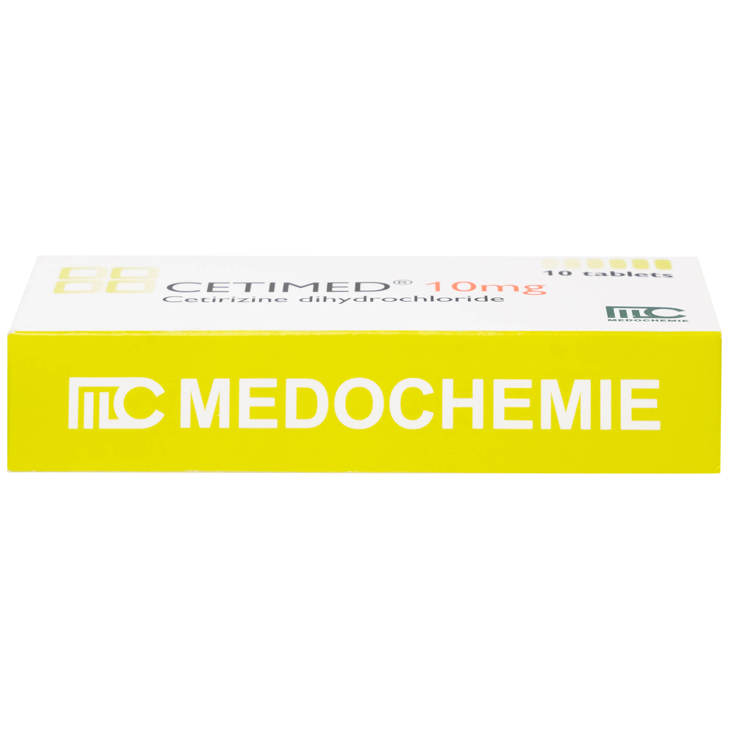 Thuốc Cetimed 10mg Medochemie điều trị triệu chứng viêm mũi dị ứng (1 vỉ x 10 viên)