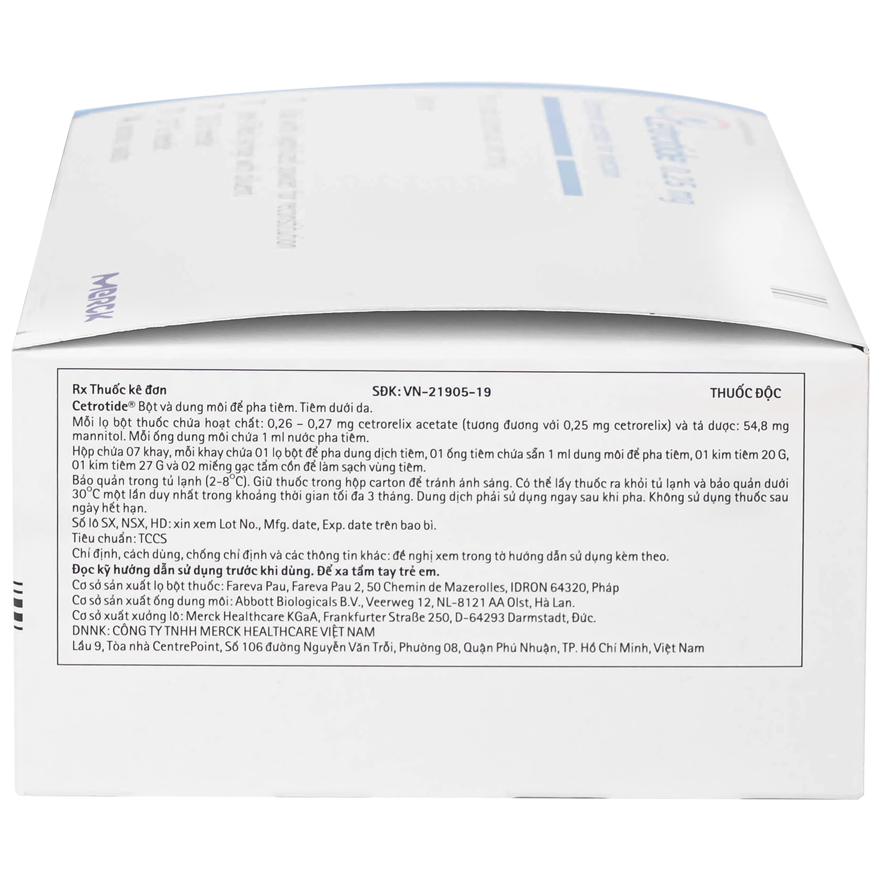 Cetrotide 0.25Mg Phòng Ngừa Rụng Trứng Sớm Trong Điều Trị Kích Thích Buồng Trứng Có Kiểm Soát