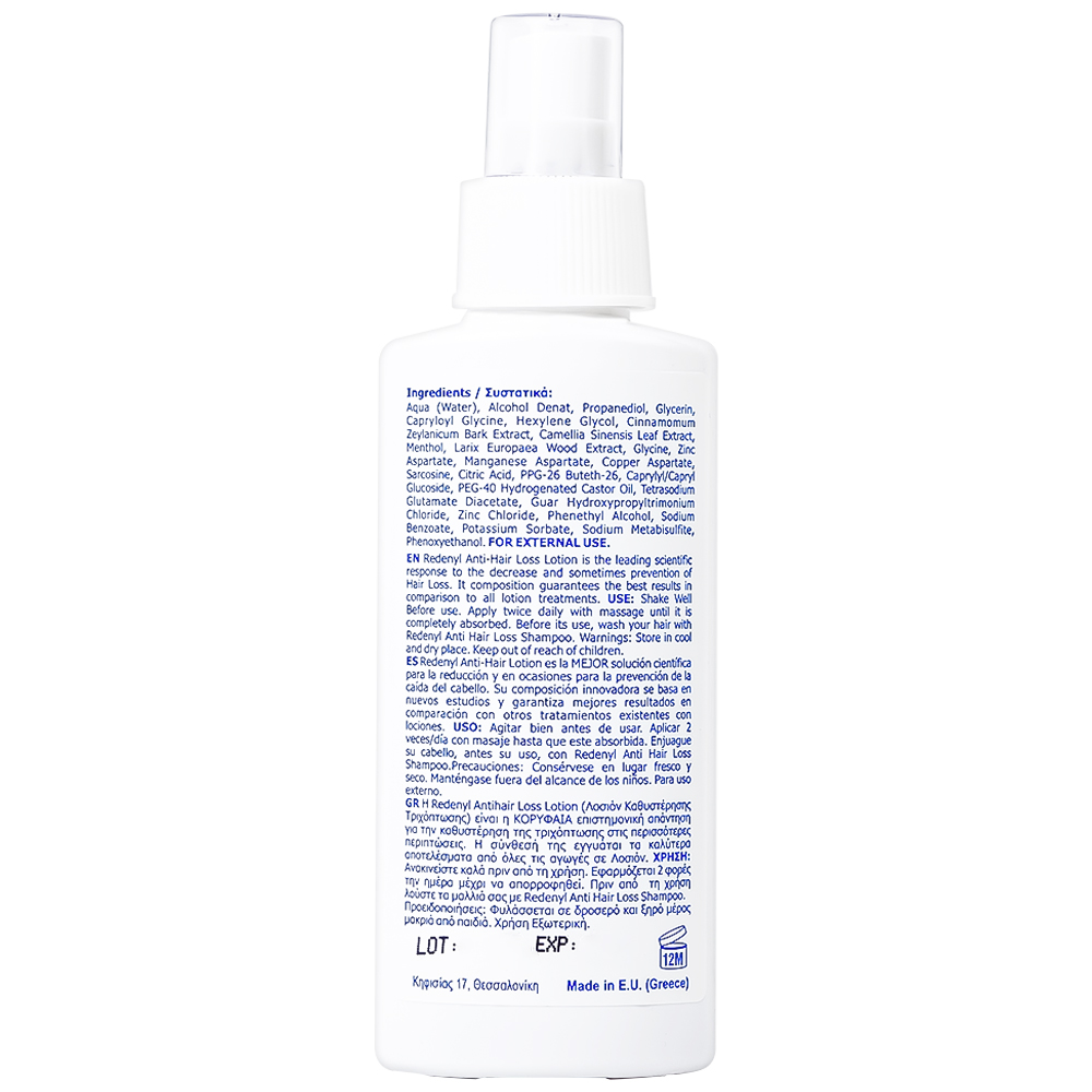 Xịt mọc tóc, ngăn ngừa rụng tóc Redenyl Lotion Medimar 80ml