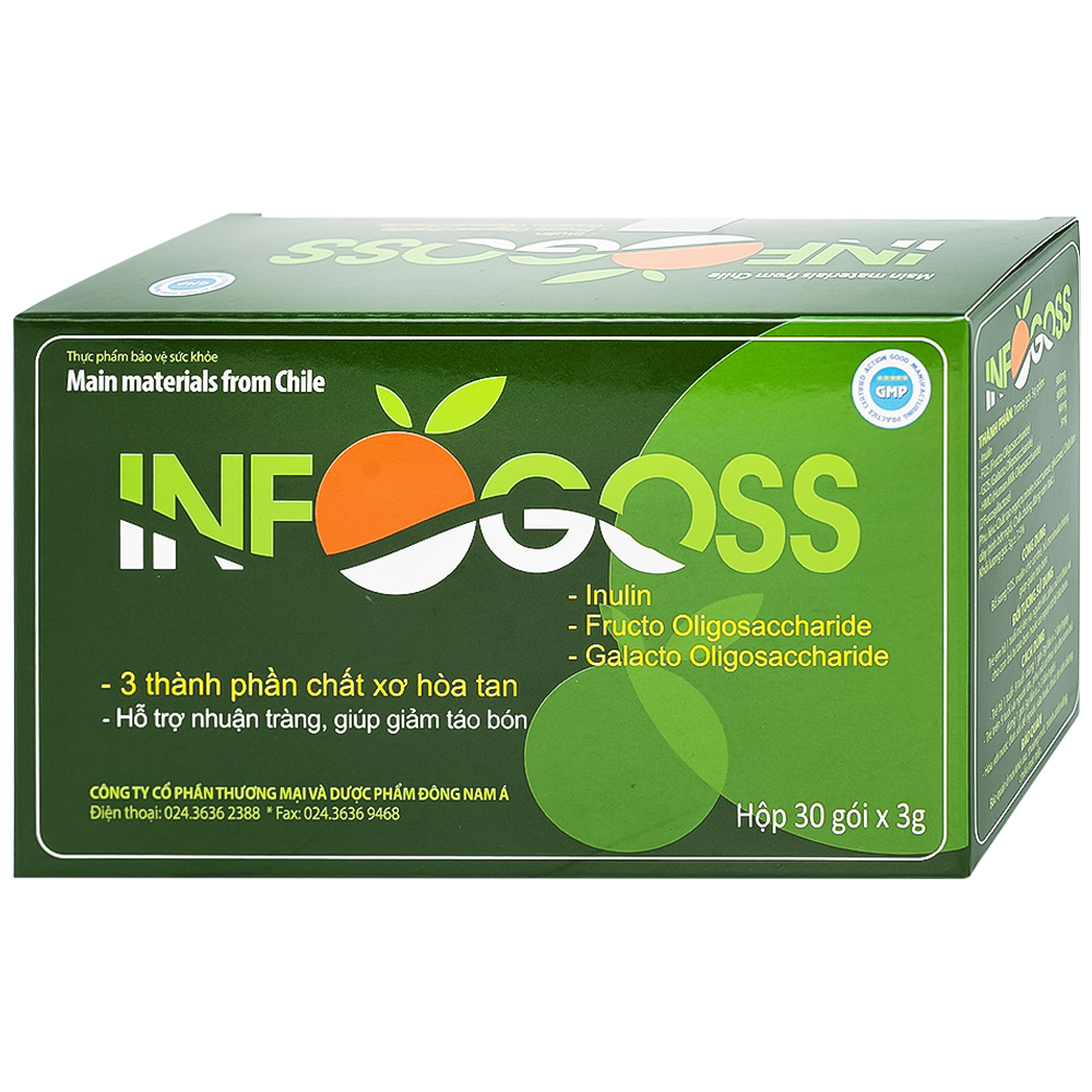 Bột hòa tan giúp giảm táo bón Infogoss IAP (30 gói)