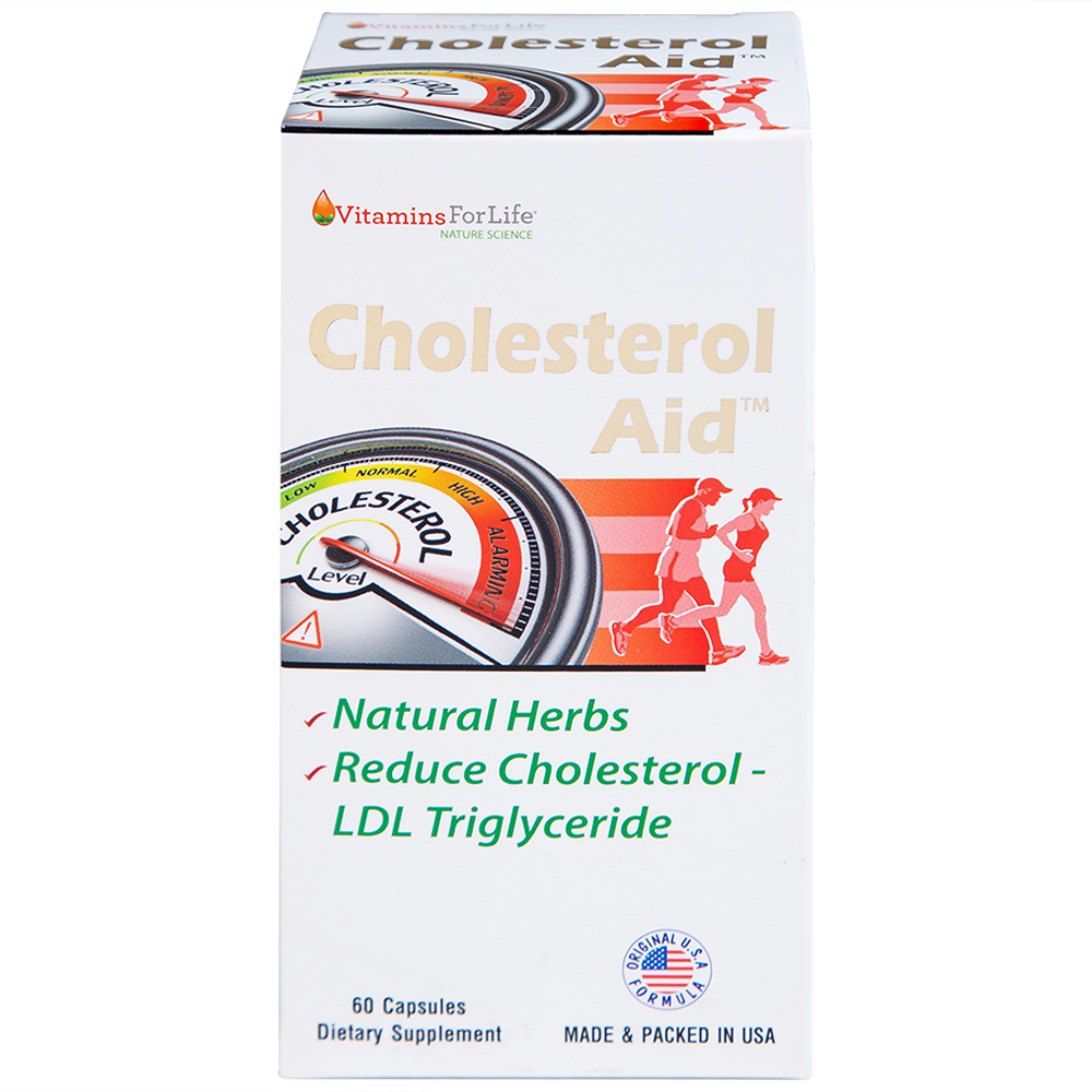 Viên uống hỗ trợ giảm cholesterol Cholesterol Aid Vitamins For Life (60 viên)