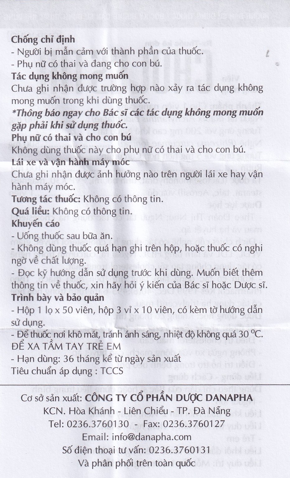 Thuốc Cholestin Danapha phòng ngừa xơ vữa động mạch, cao huyết áp (50 viên)