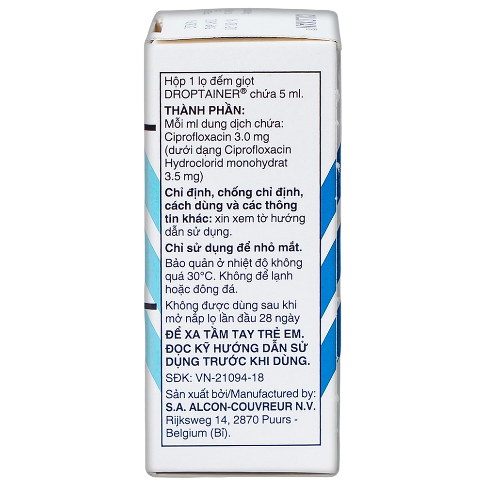 Thuốc nhỏ mắt Ciloxan Alcon điều trị loét giác mạc, viêm kết mạc (5ml)